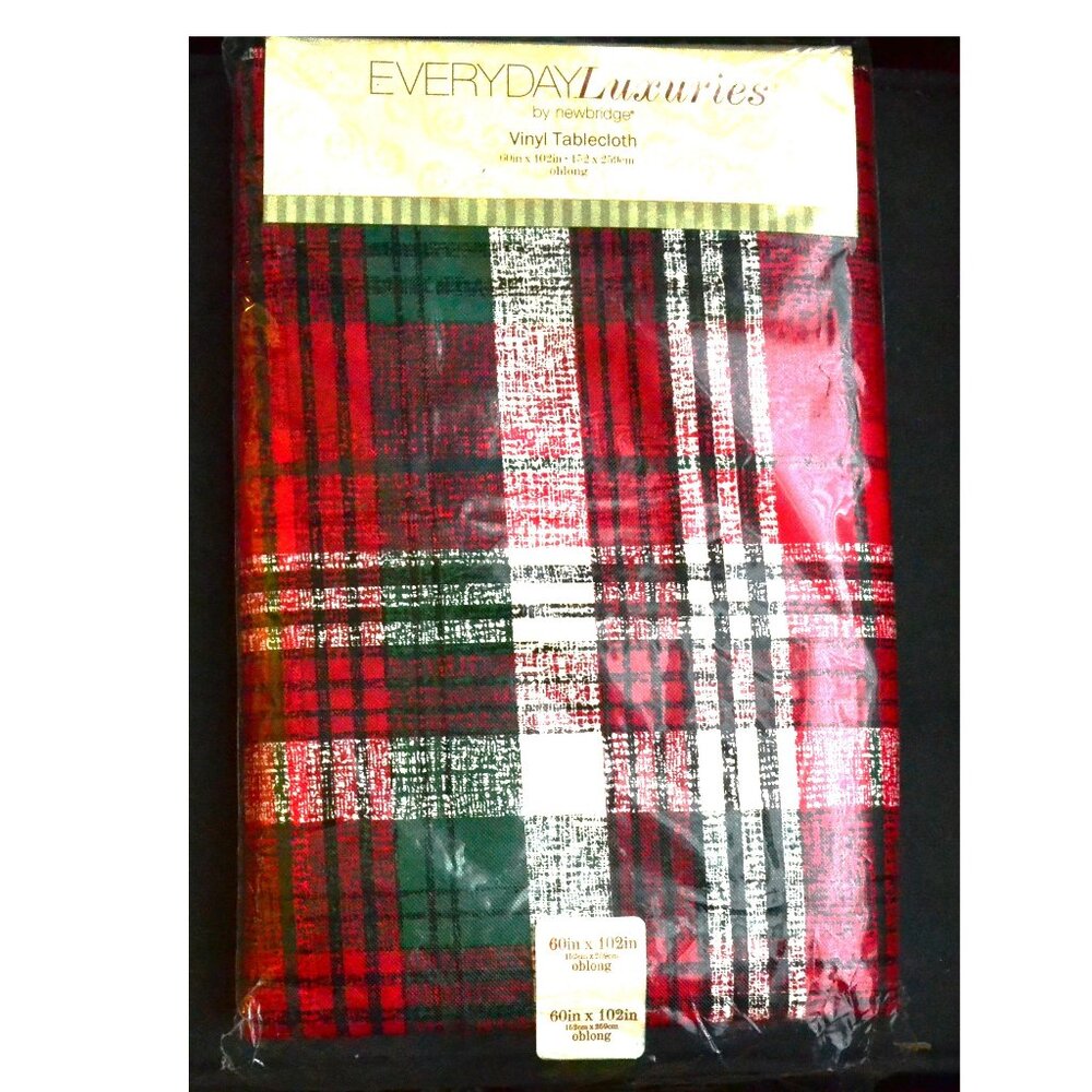 Newbridge Everyday Luxuries Vinyl Tablecloth 60 x 102 Oblong New In Package